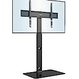 BONTEC Cantilever TV-stativ med härdat glasbas, svängbar höjd justerbar monteringsfäste härdat glas för 26-55" LCD LED plasma