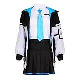 Blue Archive Tenndou Arisu cosplay kostym outfit halloween juluniform anime flickor (svart, medium)