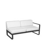 Fermob Bellevie Right modulsoffa 2-sits anthracite, off-white dyna