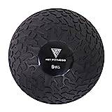 Hit Fitness Unisex vuxen slamboll med grepp | 9 kg, svart, 23 cm diameter