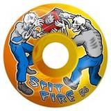 Fire Fight Classic 99DU Coloured 56MM Skateboard Wheels - Yellow/Orange