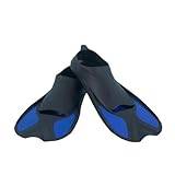 Dykning fenor Träning Flippers Snorkling Dykning Groda Skor Korta Scuba Dyk fenor Sportutrustning ( Color : SP2100 Black Blue , Size : XS 36-37 3-4 )