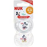 NUK Disney Baby Dummies |0-6 månader | silikon nappar | BPA-fri | Musse & Mimmi Pigg | 2 stycken (blandade stil/modell)