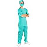 Funidelia | Maskeraddräkt läkare för herr Doktorer & Sjuksköterskor, Doktor, Yrken - Maskeraddräkt för vuxen och roliga tillbehör för fester, karneval och Halloween - Storlek L - XL - Blå