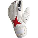Derbystar Unisex's APS Future Star målvakt handskar, vit/röd, 9