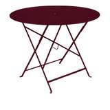 Fermob - Bistro Table Ø 96 cm, Black Cherry - Svart - Balkong- och cafébord - Metall