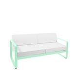 Fermob Bellevie 2-sits soffa opaline green, off-white dyna