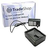 Trade-Shop 10,8 V-12 V Li-Ion batteriladdare kompatibel med AEG/Ryobi 30164002, 130503008, 5132000046, BPL-1213, BPN-1213, RB12L13, BS12CA, LSD1201