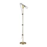 ALMOST NEW - WINSTON FLOOR BRUSHED BRASS/CLEAR 1L