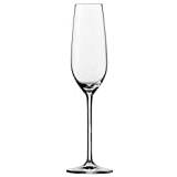 SCHOTT TWIESEL champagneglas Fortissimo (set med 6 delar), eleganta champagneglas med mousseringspunkt, diskmaskinssäkra tritankristallglas, tillverkade i Tyskland (art.nr 112494)