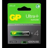 GP Ultra Plus Alkaline AA-batteri, 15AUP/LR6, 4-pack