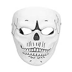 Halloween Mask, Läskiga Ansiktsmasker med Skelett, Disguise Reaper Mask med Justerbar Rem Halloween Maskeradmasker för Festivaldekoration, Ghost Face Mask för Halloween Skräckfest