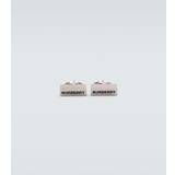 Burberry Logo palladium-plated cufflinks - silver - One size fits all