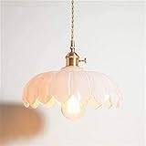 Nostalgic Lamp Old Shanghai Republic Of China Single Head Glass Chandelier Durable Copper E27 Personality Chandelier Beautiful Home Decoration Ceiling Chandelier Restaurant Bar Cafe Chandelier Change