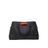 Enigme Medium Black Calfskin Leather Top Handle Bag…