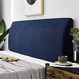 stretchskydd sänggavel skydd för sänggavel skydd med stretch dammtät säng sänggavel skydd för sovrumsdekor, blå 190 ~ 210 cm