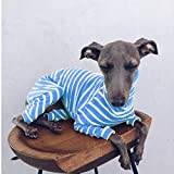 Big Dog Jumpsuit Stripe Dog Clothes Four-legged Long Neck Dog Pajamas Pet Clothes For Small Dogs Warm Soft Dogs-clothes-pets