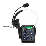 Telefonsamtal med Sladd 18×14×9 Business Office Multifunktionell Telefonurval Call Center Trafiktelefon Headset Sladdtelefon Kontorstelefon