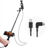 Selfie Stick för DJI Osmo Pocket 2 Handheld Gimbal Stabilizer Type-C / Android Phone Clip Module Extension Pole - Typ
