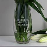 Personalised Message Glass Bullet Vase