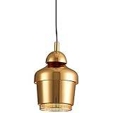 Modern Minimalist Small Bell Pendant Light, American Antique Brass Ceiling Spotlights Adjustable Hanging Line Lamp Restaurant Study Bedroom Barn Suspension Light E27 Change for The Better WANGLL