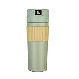 ASADFDAA termosflaska Termosflaska Kaffe Kopp Dubbelvägg Rostfritt Stål Flask Te Mugg Travel Cup Thermos Mug (Size : 480ml, Color : Green)