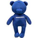 Dsquared2 - teddy bear nyckelring med logotyp - herr - polyamid/polyester/zamak - one size - Blå