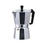Espressobryggare för spisen, 1/2/3/6 koppar, espresso, mockagryta, premium aluminium, italiensk espresso, bryggare, perkolator för hem, kontor (2 kopp)