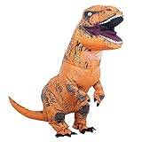 Rafalacy Uppblåsbar dinosaurie kostym för vuxen uppblåsbar T-rex kostym rolig halloweenfest kostym juridisk dinosaurie cospaly maskeraddräkt
