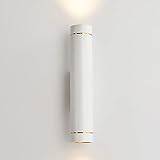 Modern 6W LED Vägglampor Långt rör Vägglampa Enkel Cylindrisk Väggmonterad Ljus Aluminium Downlight Cylinder Vägglykta Sänglampa Restaurang Spotlight (Diameter: 6CM) Warm as ever