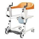 Patient Lift Wheelchair Lifts 20cm Range Adjustable Height,Transfer Chair with Hand Crank Lift Lever,Shower Chair for Seniors,Transfer Wheelchairs from Wheelchair to Car,Load 150kg