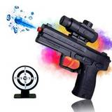 SHEIN 1pc MINI Manual Gel Splatter Ball Blaster with target,Toy Gun Pistol Without Charge,suitable for 6-7mm water bead& 6mm bbs ammo,for Backyard Fun and