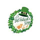 Toyvian St Patrick'S Day Dörrkransdekaler St Patrick S Day Dörrklistermärke St Patricks Day Väggdekal Troll Fönster Klamrar Fast Glasdekor Festlig Väggdekor Fönsterklistermärken Lucky