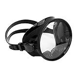 EASTALOLO Snorkel Goggles Anti Fog Leak Proof Wide View Diving Glasses for Adults (Black)