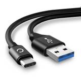 USB-kabel / datakabel för Bose SoundLink Mini 2 - Special Edition högtalare / speaker - 2,0m svart PVC 3A USB-sladd