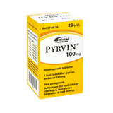 Pyrvin 100 mg 20 tabletter Filmdragerad tablett