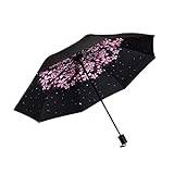 Paraply Reseparaply Paraplyer Fällbart Paraply För Kvinnor Resor Anti-Uv Vindtätt Regn Solparaply Paraply bärbar (Color : B)