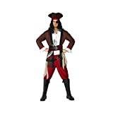 Atosa 38680 pirat, kostym, män, mångfärgad, XL