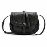 SHEIN Vintage Saddle Bag Crossbody Shoulder Bag, European And American Style Fashion Lady Semi-Circle Bag