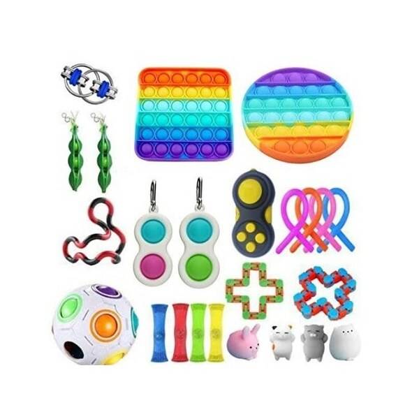 5stk Fidget Toys Popit Bubble Stressabbau Infinity Cube Gamepad Spielzeug Set 