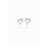 Zalio silver-plated heart earrings