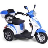 Promenadscooter 1100W | Terränghjul | Blå/Vit