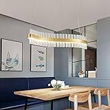 Ljuskrona - Creative Arc Of Restaurant Glaskrona/LED-lampa Vardagsrum Sovrum Enkla dekorativa lampor Bra material (Storlek: 90 * 15cm)