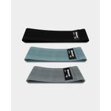 RDX Sports Heavy-Duty Fabric Resistance Training Bands for Fitness - Standard Size / Grays