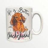 Life is Better with a Dachshund 312 g ny mugg