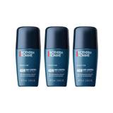 Homme Day Control 48H Protection Antiperspirant Roll-On 3x75 ml