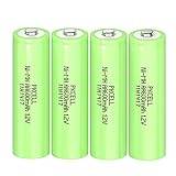 PKCELL AA-batterier, uppladdningsbart batteri, NIMH, 1,2 V, 600 mAh, för solcellslampor, leksaker, 4 stycken