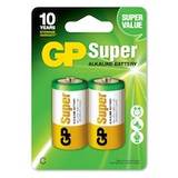 GP Super Alkaline C-batteri 14A/LR14 2-pack