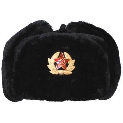 Yeshai3369 Fashion Unisex Plush Ushanka Trapper Hat Oudoor Faux Fur Lined Trapper Hat Warm Windproof Winter Russian Hats 