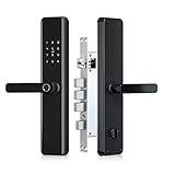 VVHUDA smart fingeravtryck dörrlås smart APP-lås lås säkerhet intelligent lås biometriskt elektroniskt dörrlås (färg: 6068) liten gåva